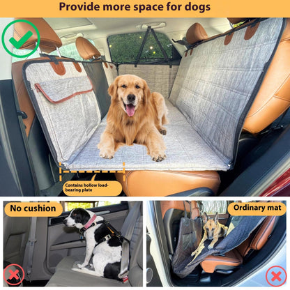 Widened Support Plate Car Dog Bed Rear Seat Pet Pad