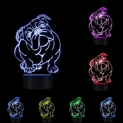 Dog LED Acrylic Small Night Light