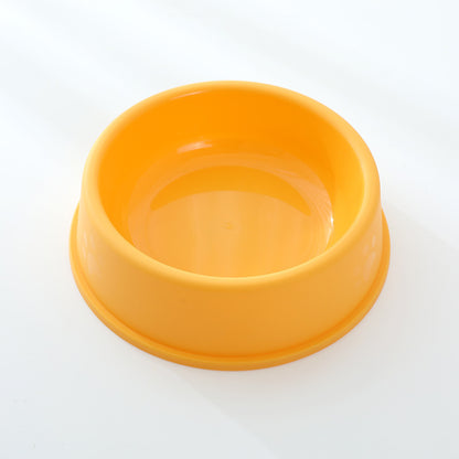 Pet Bowl Plastic Frosted Footprints Dog Cat Feeding Water Bowl Cat Bowl