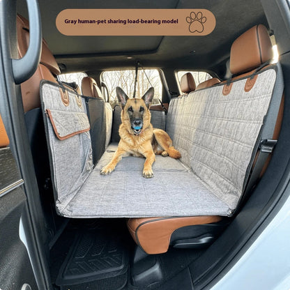 Widened Support Plate Car Dog Bed Rear Seat Pet Pad