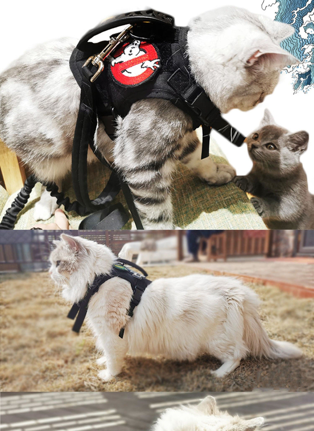 Tactical Cat Harness Collar