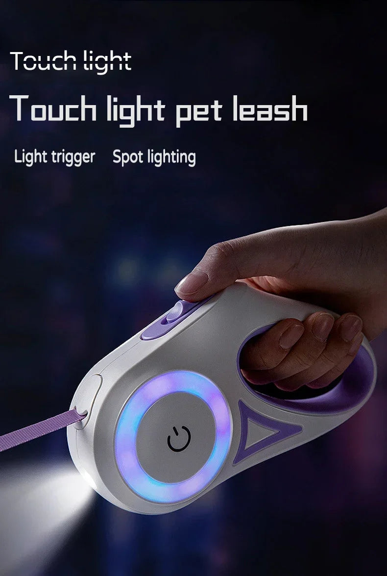 2025 LED Retractable Leash with light