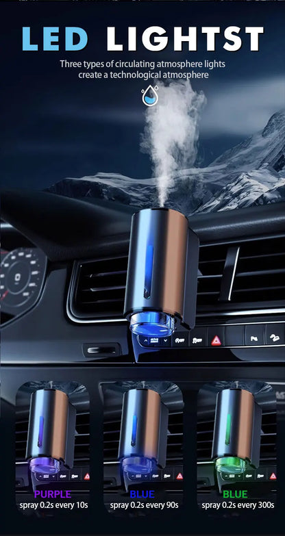 Car Air Fresheners With Three Adjustable Humidifier Essential Oil Diffuser