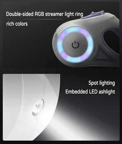 2025 LED Retractable Leash with light