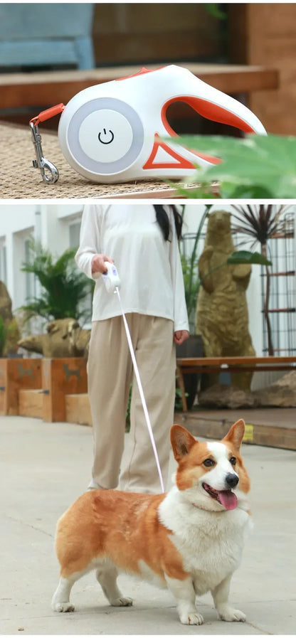 2025 LED Retractable Leash with light