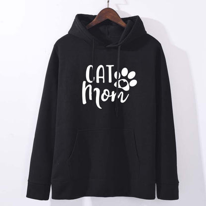 Cat Mom Letter Hoodie