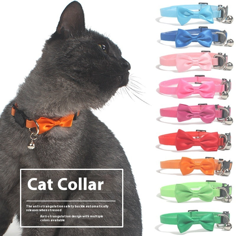 Adjustable Cat Bow Collar